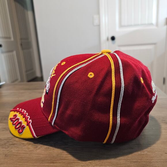 Vintage USC National Champions 2005 Strapback Hat Cap Burgundy NCAA Rose Bowl - Picture 4 of 10